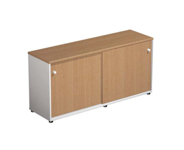 Шкаф-купе низкий Profiquadro КВ 381 БВ 1570x460x757 (Белый премиум / Вишня скандинавская)