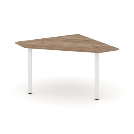 Угловой элемент переговорного стола SN-6.UPRG-031 (1180х1180х750) (Дуб Табак/Металл Белый)