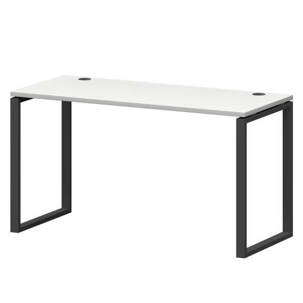 Стол на металлокаркасе Смарт СМС25-О-10К.60.Пр25 1000x600x750 (Белый/Антрацит)