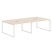 Конференц-стол Xten-Q Белый XQSCT 2714 2720x1406x750 (Легно темный)
