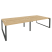 Рабочая станция на О-образном м/к Onix O.MO-D.RS-4.4.7 3160x1475x750 (Тиквуд Темный/Белый Металл)