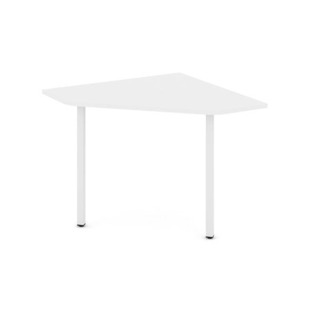 Угловой элемент переговорного стола SN-4.UPRG-001 (980х980х750) (Белый/Металл Белый)