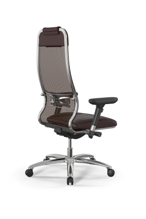 Кресло для руководителя Метта Samurai L1-2D - TS+Infinity /Uc00/Wm06/D13P(M26.B31.G20.W03) (Темно-коричневый)