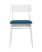 Стул ODEN WHITE синий 2 шт, (Стул Oden Wood синий)