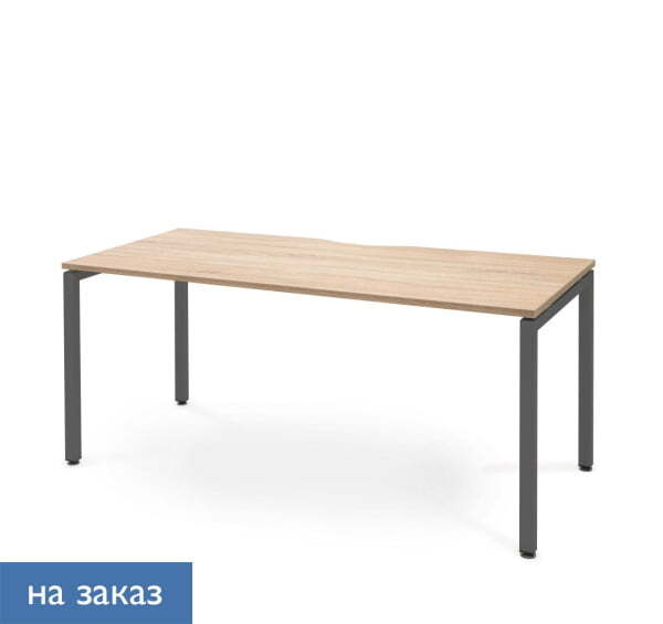 TOUR LIGHT Стол письменный 14070 с вырезом (Дуб калифорнийский/Антрацит металл)