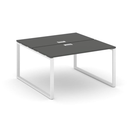 Рабочая станция 2-х сторонняя SN-6O.DRS-021 (980х1632х750) (Антрацит/Металл Белый)