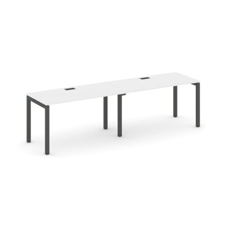 Рабочая станция 1 сторонняя SN-5P.ORS-003 (2760х600х750) (Белый/Металл Антрацит)