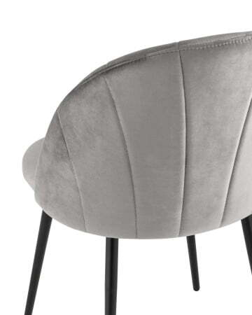 Стул Логан велюр серый (Стул Логан серый)