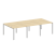 Рабочая станция на 6 раб. мест Metal System Style БП.СМ-6.1 3000x1475x750 (Дуб Наварра/Серый металл)