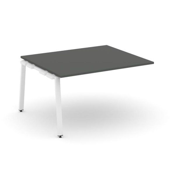 Проходной наборный элемент переговорного стола SN-6A.NSPRG-032.3 (1180х1180х750) (Антрацит/Металл Белый)