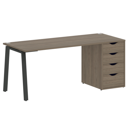 Стол письменный VR.SP-3-178.4.A 1780x720x750 (Вяз благородный/Антрацит Металл)