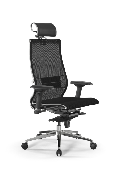 Кресло для руководителя Метта Samurai L2-5D - TS /Kc00/Nc00/D04P/H2cL-3D(M06.B32.G11.W03) (Черный)