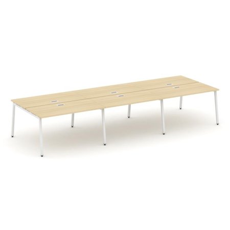 Рабочая станция 2-х сторонняя SN-4A.DRS-084 (4740х1632х750) (Акация Лорка/Металл Белый)