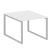 Переговорный стол 1 столешница Metal System Style БО.ПРГ-1.1 1000x1235x750 (Дуб Наварра/Серый металл)