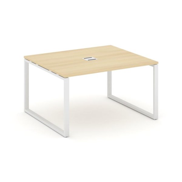 Стол переговорный SN-6O.SPRG-032 (1180х1180х750) (Акация Лорка/Металл Белый)