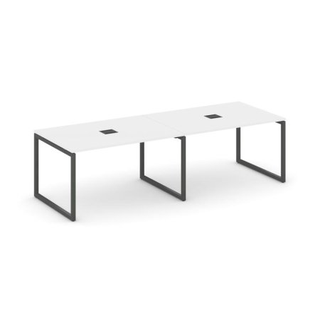 Стол переговорный SN-4O.SPRG-014 (3160х980х750) (Белый/Металл Антрацит)