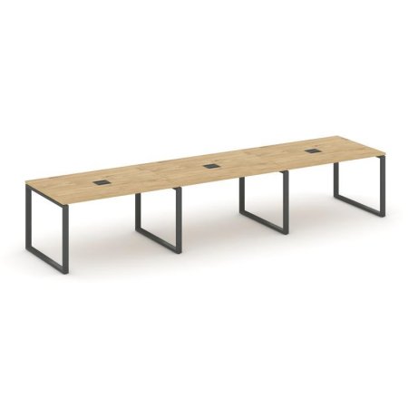 Стол переговорный SN-6O.SPRG-024 (4740х980х750) (Тиквуд Светлый/Металл Антрацит)