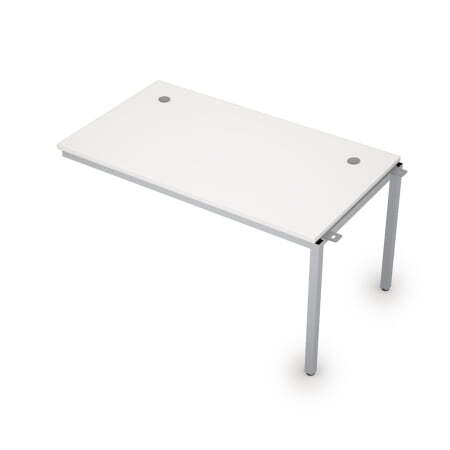 6МБС.189 Линейные бенч-системы, средний модуль (1400x800x750) (Белый/Алюминий матовый)