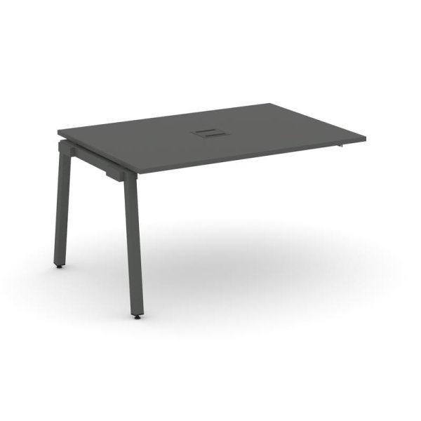 Проходной наборный элемент переговорного стола SN-5A.NSPRG-001 (980х980х750) (Антрацит/Металл Антрацит)