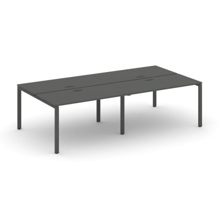 Рабочая станция 2-х сторонняя SN-6P.DRS-032 (2360х1232х750) (Антрацит/Металл Антрацит)