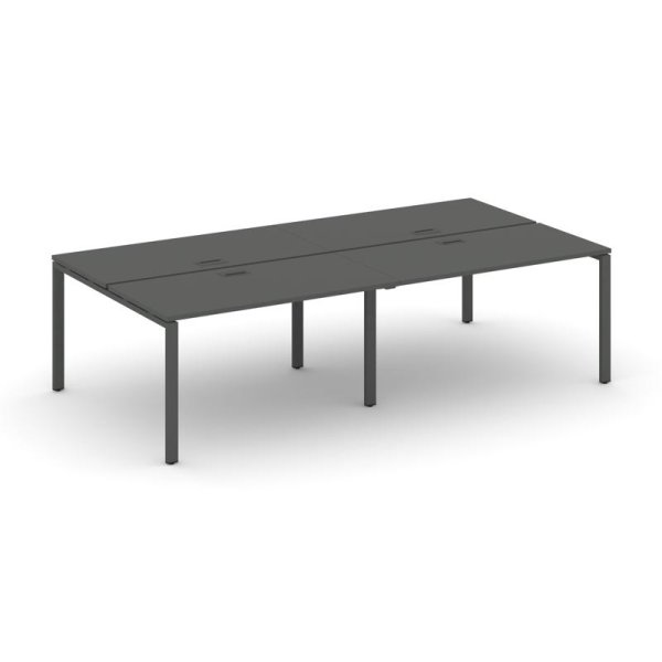 Рабочая станция 2-х сторонняя SN-6P.DRS-041 (1960х1432х750) (Антрацит/Металл Антрацит)