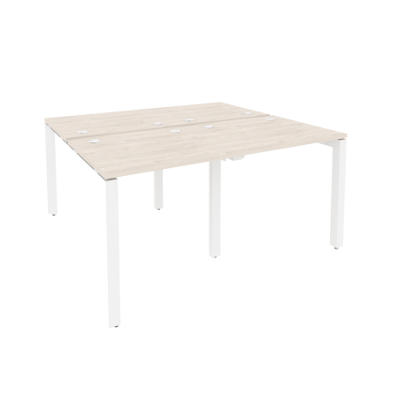 Рабочая станция на П-образном м/к Onix O.MP-D.RS-4.0.7 1560x1475x750 (Денвер Светлый/Белый Металл)