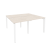 Рабочая станция на П-образном м/к Onix O.MP-D.RS-4.0.7 1560x1475x750 (Тиквуд Темный/Белый Металл)