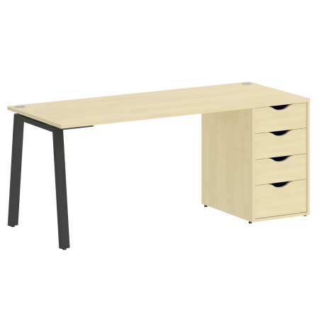 Стол письменный VR.SP-3-178.4.A 1780x720x750 (Клен/Антрацит Металл)