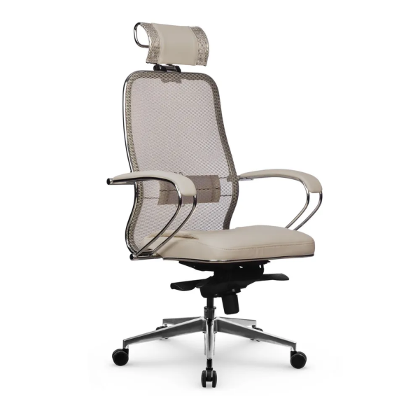 Кресло для руководителя Метта Samurai SL-2.041 MPES (Темно-бежевый | Светло-бежевый)
