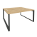 Рабочая станция на О-образном м/к Onix O.MO-D.RS-2.4.7 1580x1475x750 (Тиквуд Темный/Белый Металл)