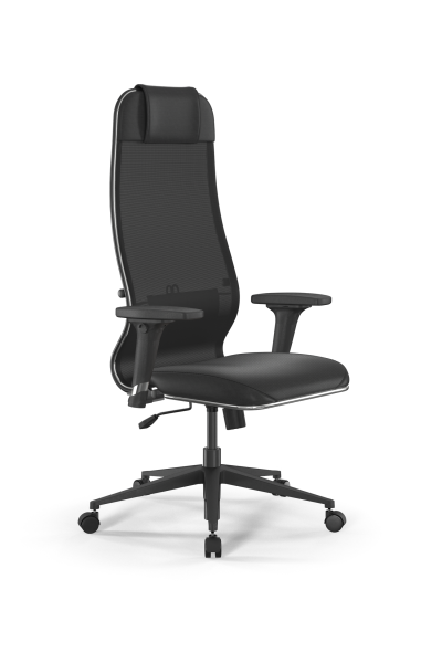 Кресло для руководителя Метта Sit 10 B1-115D - T+Extra /Um00/Wm12/D02P(M09.B11.G19.W02) (Черный)