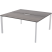 Бенч двойной на 2 рабочих места Аргентум-МП НТМП.П.Б2-120 1200x1496x750 (Сосна винтер/Антрацит)