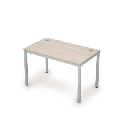 6М.008 Стол рабочий (1200x700x750) (Шамони светлый/Алюминий матовый)