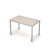 6М.008 Стол рабочий (1200x700x750) (Шамони светлый/Алюминий матовый)