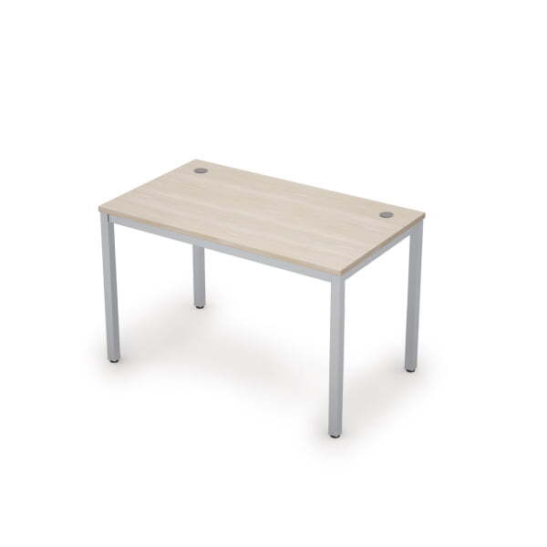 6М.008 Стол рабочий (1200x700x750) (Шамони светлый/Алюминий матовый)