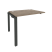 Наборный элемент рабочей станции на П-образном м/к Onix O.MP-1.NRS-1.8 980x800x750 (Тиквуд Темный/Белый Металл)