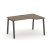 Стол рабочий эргономичный SN-6A.SPA-012(R) (1580х700/980х750) (Тиквуд Светлый/Металл Антрацит)