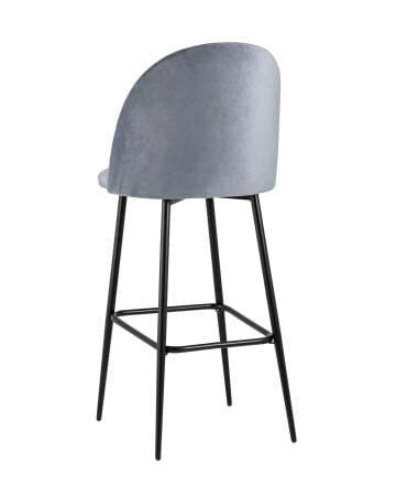 Стул барный Марсель велюр серый (Стул барный Марсель серый)