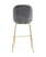 Стул барный Beetle со спинкой серый (Стул барный Турин серый)