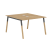 Двухместная рабочая станция Forta FWST 1113 1180x733x1370 (Дуб Гамильтон/Черный графит)