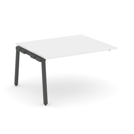 Проходной наборный элемент переговорного стола SN-5A.NSPRG-034.3 (1580х1180х750) (Белый/Металл Антрацит)