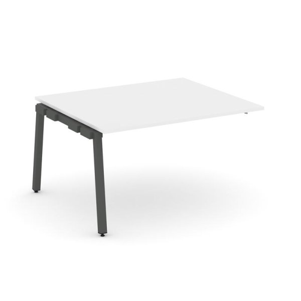 Проходной наборный элемент переговорного стола SN-5A.NSPRG-032.3 (1180х1180х750) (Белый/Металл Антрацит)