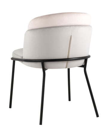 Стул Дабл велюр серый с розовой вставкой (Стул Дабл серый, розовый)