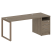Рабочая станция Metal System Style БО.РС-СТП1.3 1812x720x750 (Дуб Наварра/Серый металл)