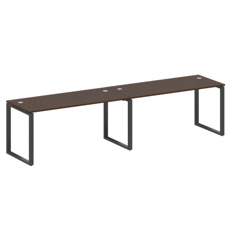 Рабочая станция Metal System Style БО.СМ-2.4 3200x720x750 (Венге Цаво/Антрацит металл)