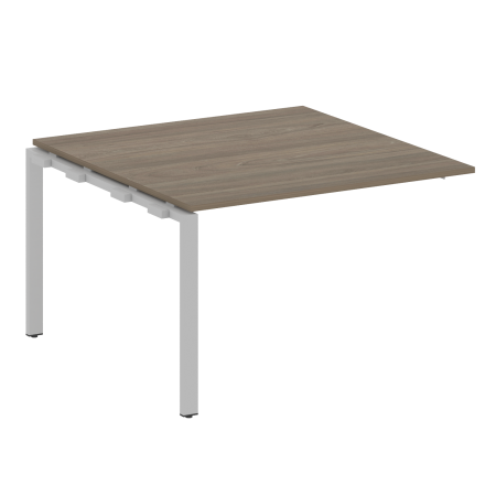 Проходной наборный элемент переговорного стола Metal System Style БП.ППРГ-2 1200x1235x750 (Вяз/Серый металл)