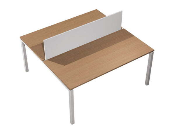 Рабочая станция с настольным экраном ДСП  Profiquadro КВ 0131 БВ 1200x1570x750 (Белый премиум / Вишня скандинавскаяСерый)