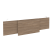 Царга стола руководителя Onix O.M-CSR-5 1540x450x54 (Дуб Аттик/Белый)