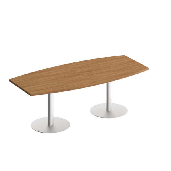 Стол для переговоров круглый на опорах-колоннах Патриот ПТ 142 2400x1100x746 (Вишня скандинавская)