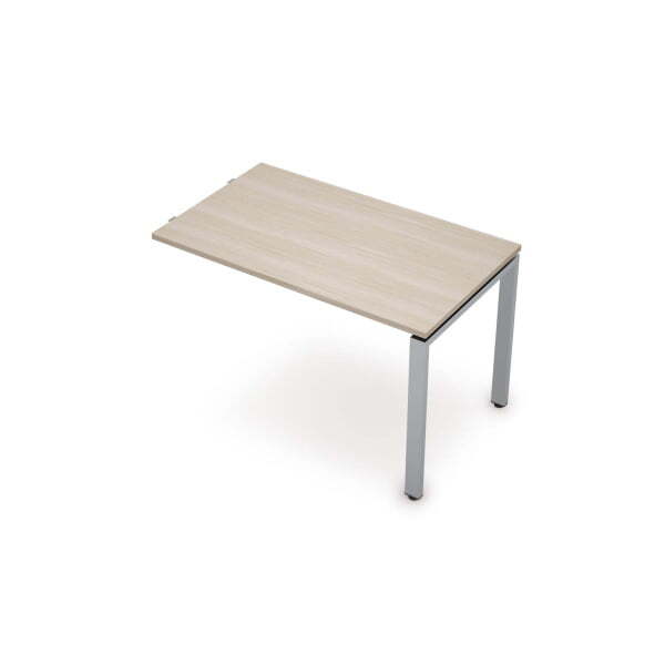 6МПр.601 Приставной элемент (1000x600x750) (Шамони светлый/Алюминий матовый)